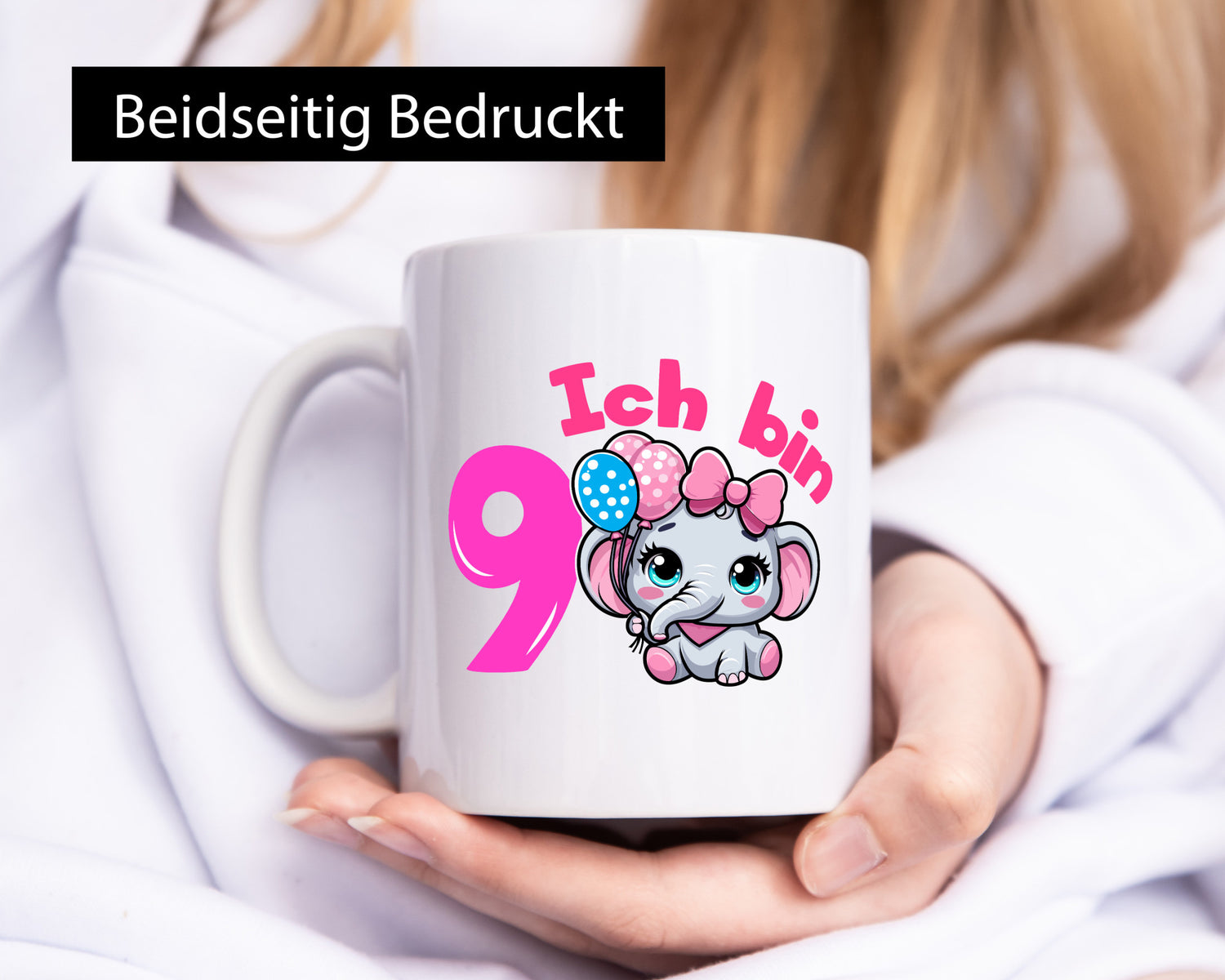 9. Geburtstag | 9 Jahre Elefant Mädchen Geschenk Geschenkidee lustiger Spruch