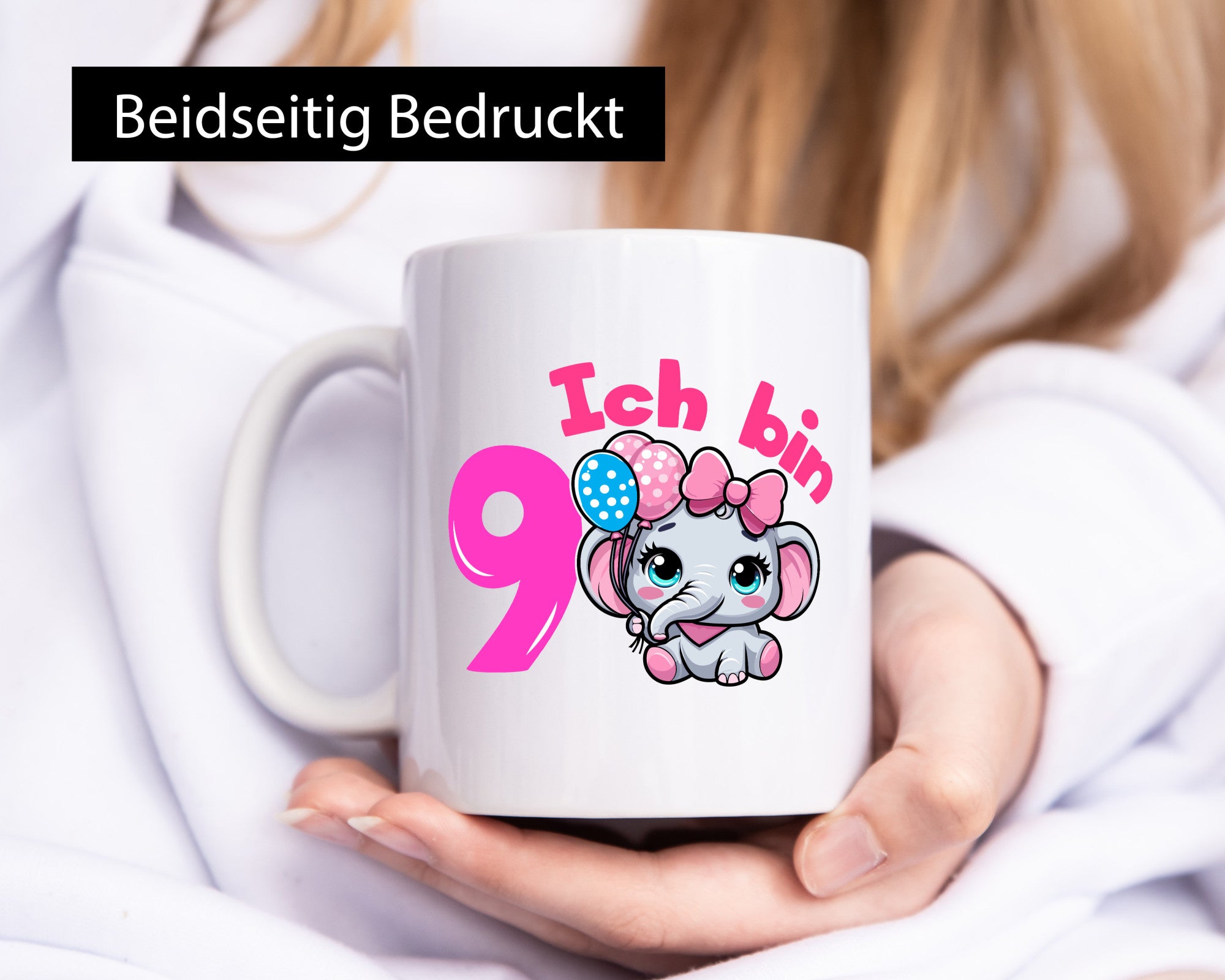 9. Geburtstag | 9 Jahre Elefant Mädchen Geschenk Geschenkidee lustiger Spruch