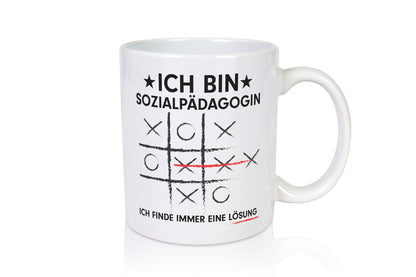 Löse Probleme: Sozialpädagogin | Humor Pädagogin Geschenkidee Tasse
