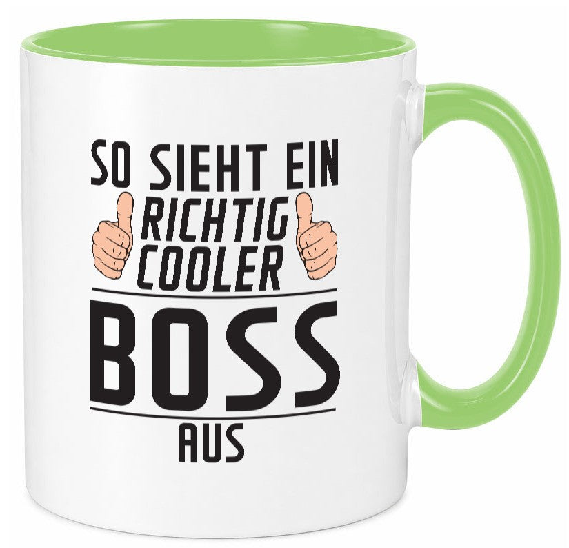 Richtig Cooler Boss | Führungskraft Vorgesetzter lustiger Spruch Geschenk Humor Tasse