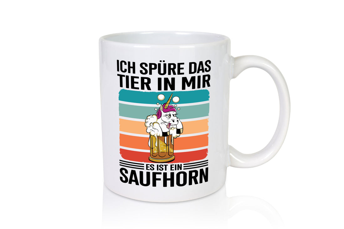 Ich spüre das Tier in mir es ist ein Saufhorn | Einhorn Humor Tierliebhaber