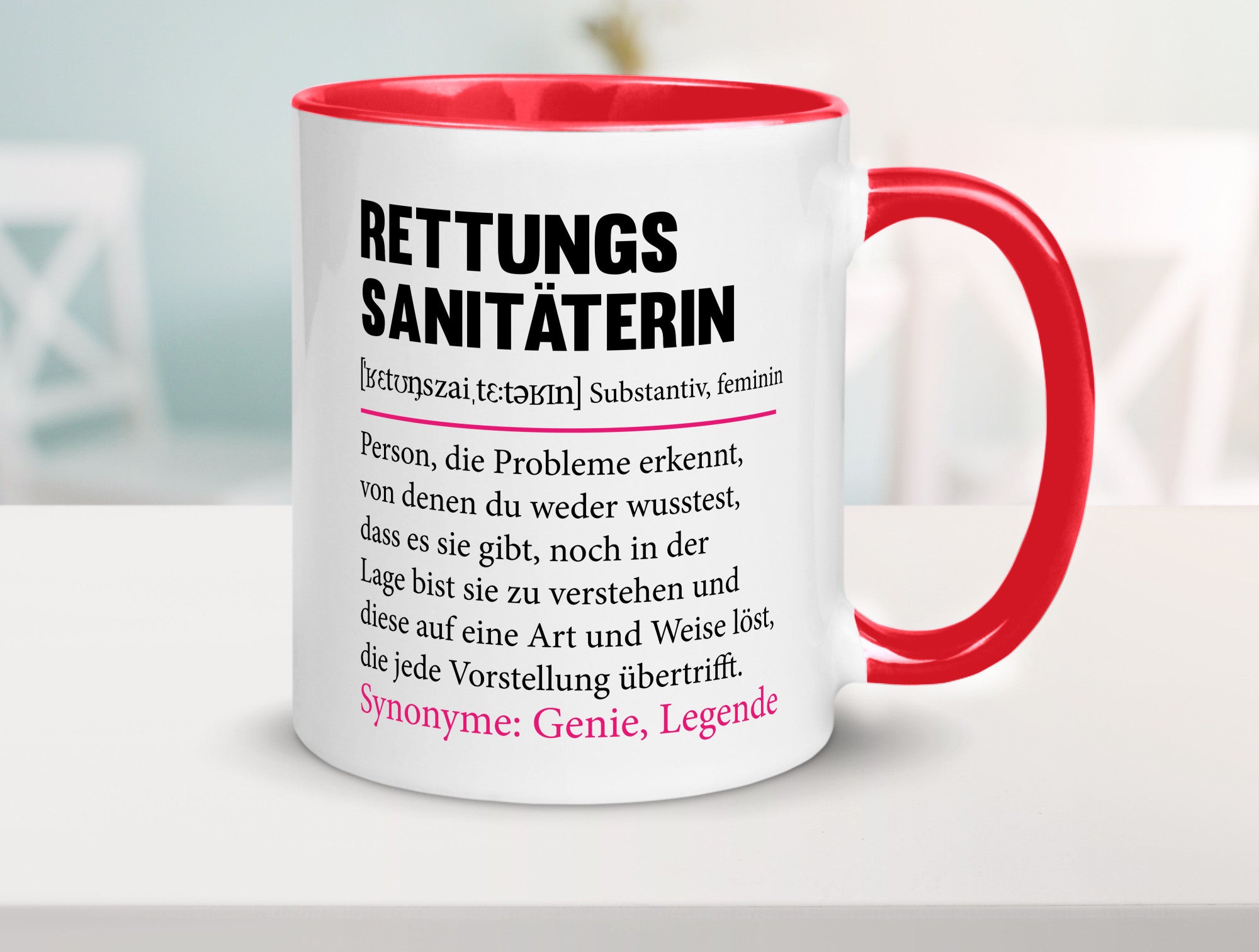 Rettungssanitäterin | Beruf Sanitäter Spruch v2 Humor Arbeit Kollegen Büro
