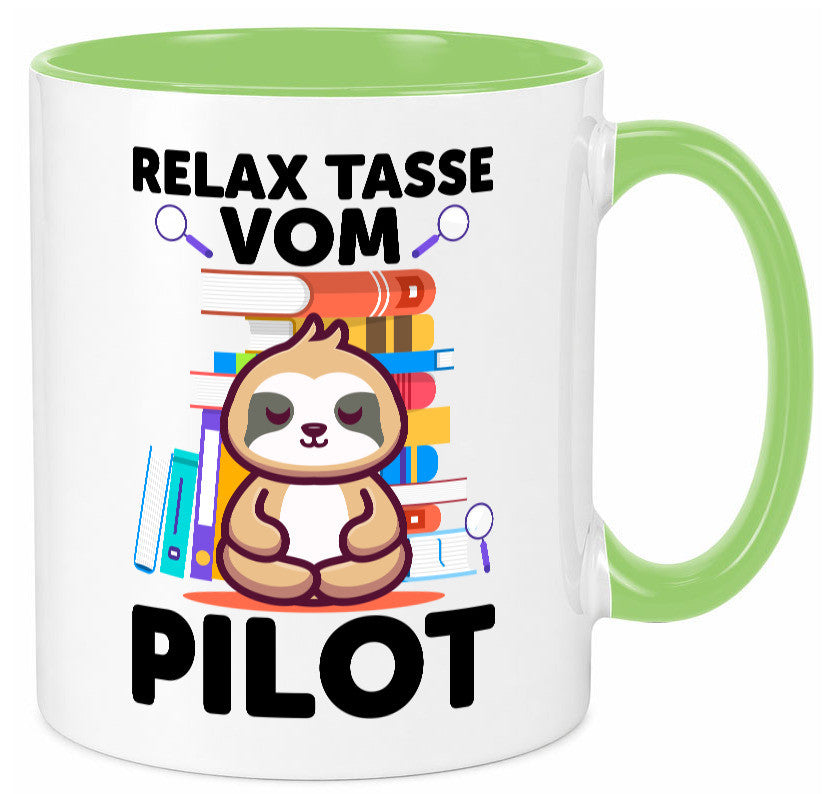 Relax Tasse: Pilot | Flugzeug Piloten lustiger Spruch Geschenk Humor