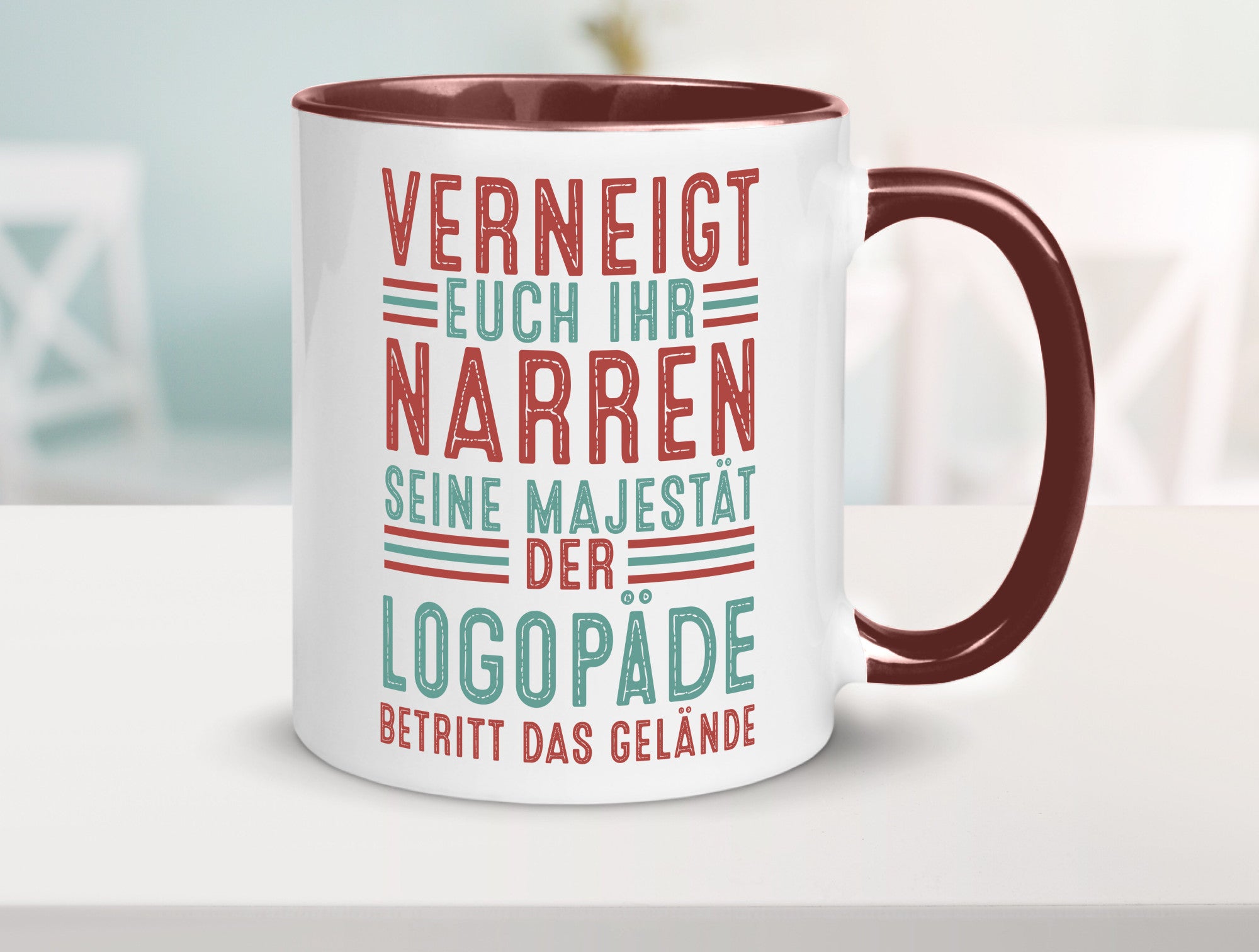 Verneigt euch: Logopäde | Sprachtherapie Geschenkidee Humor Tasse