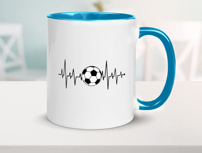 Fußball Herzschlag | Fussballer Verein Sport Team Geschenk Humor Geschenkidee