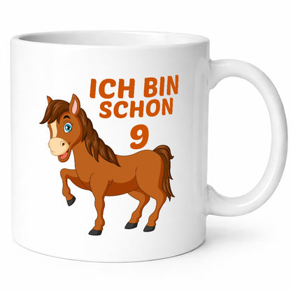 9. Geburtstag | Ich bin schon 9 Pferde Pony lustiger Spruch Geschenk