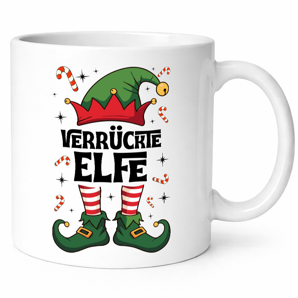 Verrückte Elfe | Weihnachtself Weihnachten Geschenkidee Humor Tasse
