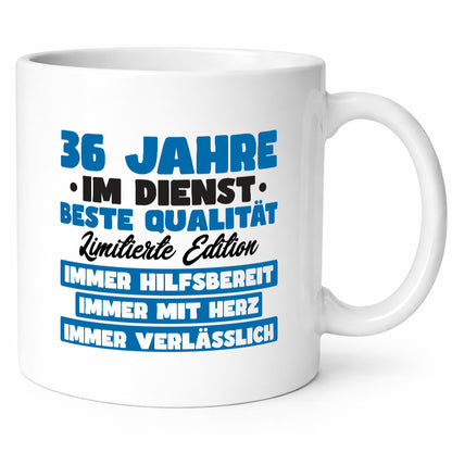 36 Jahre im Dienst | Jubiläum Arbeit v7 lustiger Spruch Geschenk Kollegen Büro