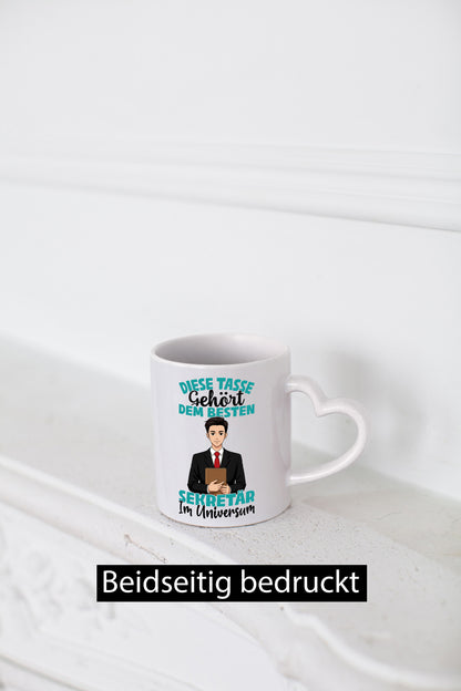 Im Universum: Sekretär | Büro Geschenkidee Arbeit Kollegen Humor Tasse
