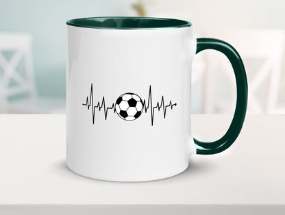 Fußball Herzschlag | Fussballer Verein Sport Team Geschenk Humor Geschenkidee