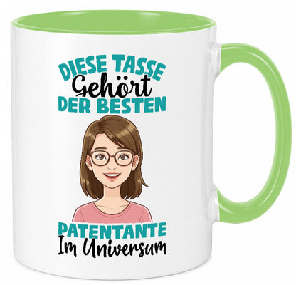 Im Universum: Patentante | Beste Tante Geschenk Humor Geschenkidee lustiger Tasse