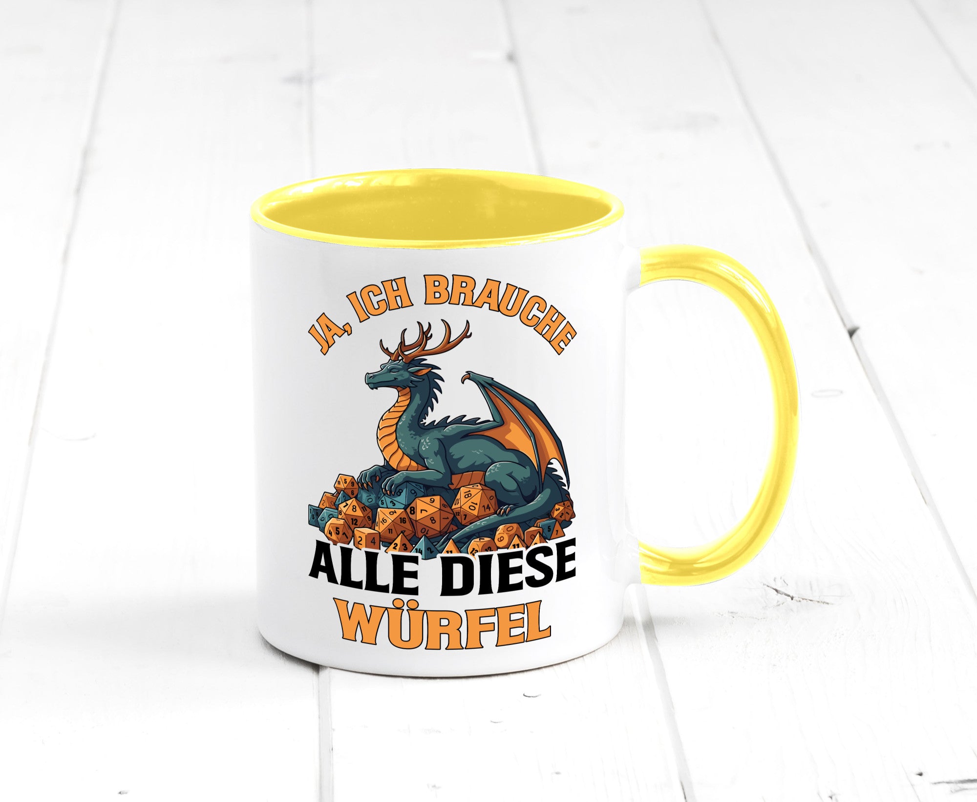 Ja ich brauche alle diese Würfel | Drache Rollenspiel v2 Geschenk Humor