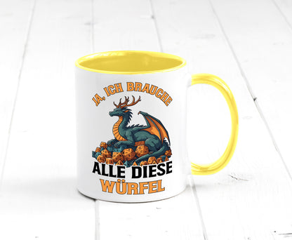 Ja ich brauche alle diese Würfel | Drache Rollenspiel v2 Geschenk Humor