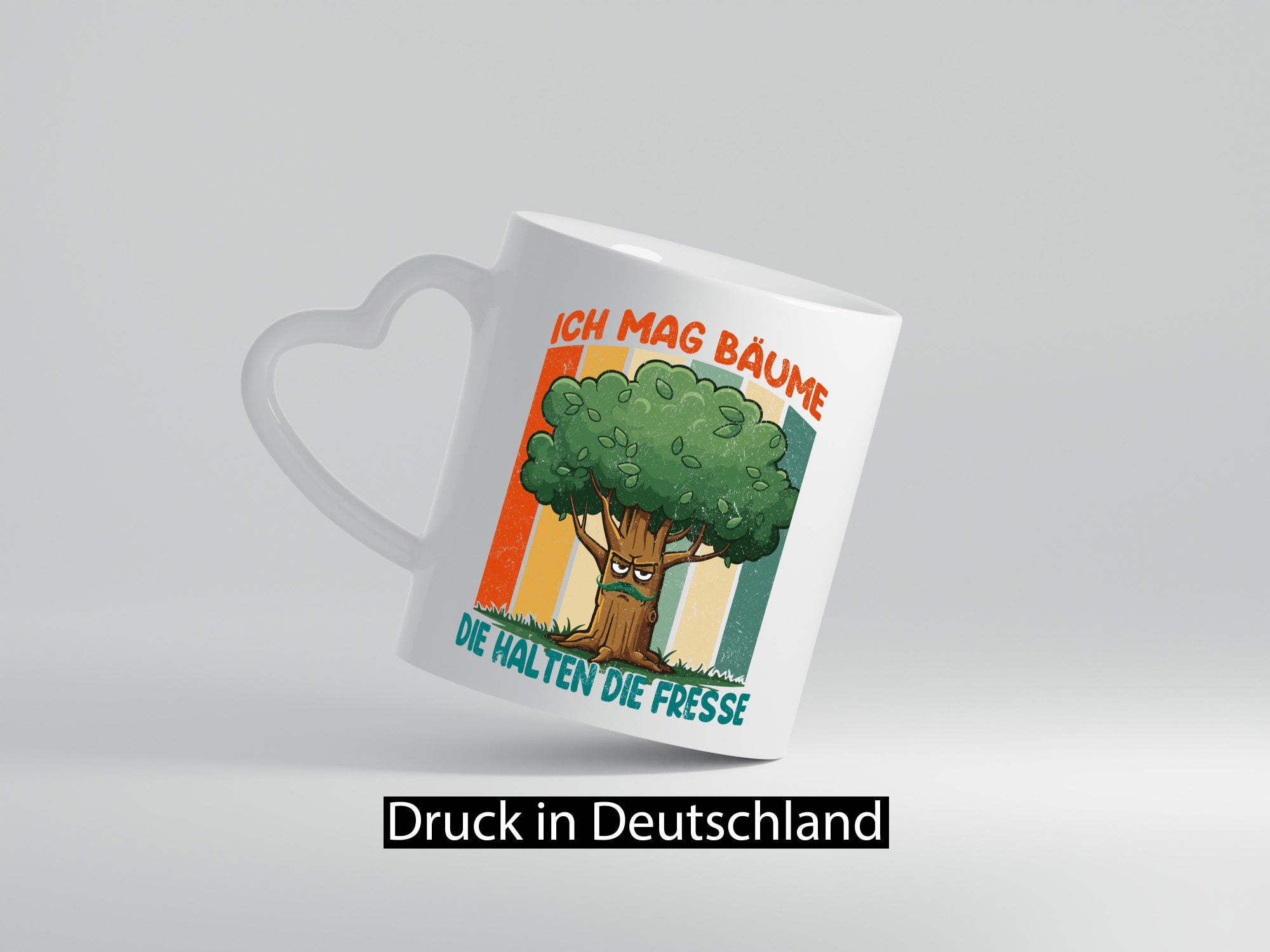 Ich mag Bäume die halten Fresse | v2 lustig Humor Geschenkidee Geschenk Tasse