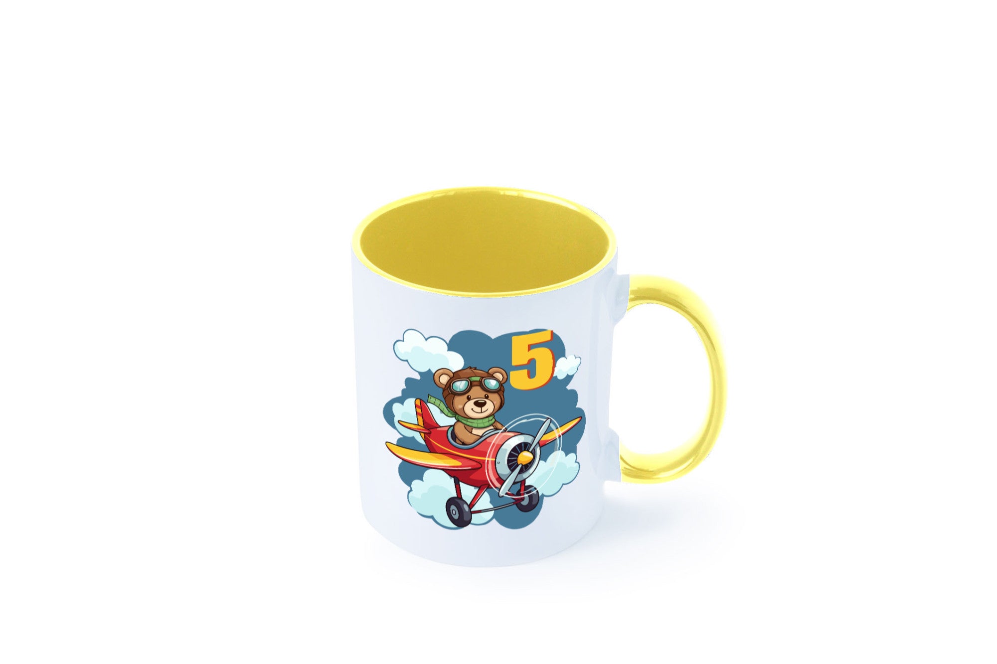 5. Geburtstag | 5 Jahre Kinder Pilot Flugzeug Geschenkidee Humor Tasse