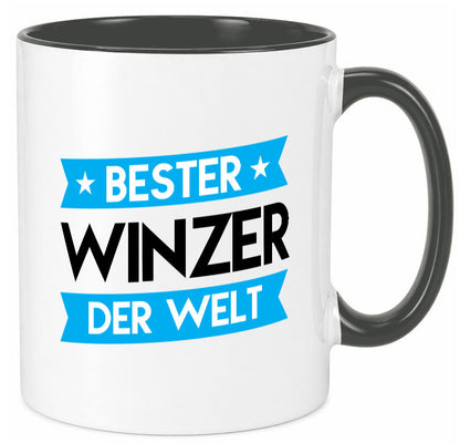 Bester Winzer | Weinbauer Wein Geschenk Humor Geschenkidee lustiger Spruch Tasse