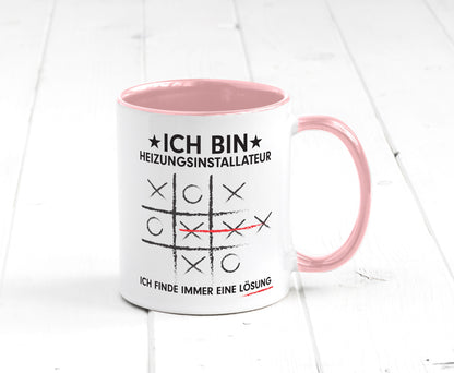 Löse Probleme: Heizungsinstallateur | Heizungsbauer Humor Geschenkidee Tasse