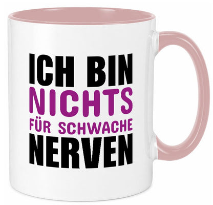Schwache nerven lustiger Spruch Geschenk Humor Geschenkidee Tasse
