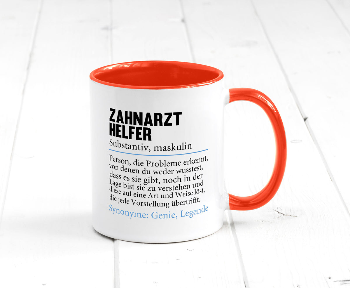Zahnarzthelfer | Spruch Humor Zahnmedizin Geschenkidee Tasse