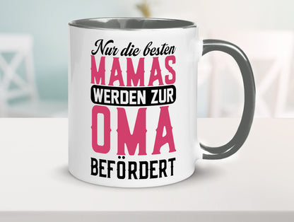 Beste Mama wird zur Oma befördert | Großmutter lustiger Spruch Geschenk Familie