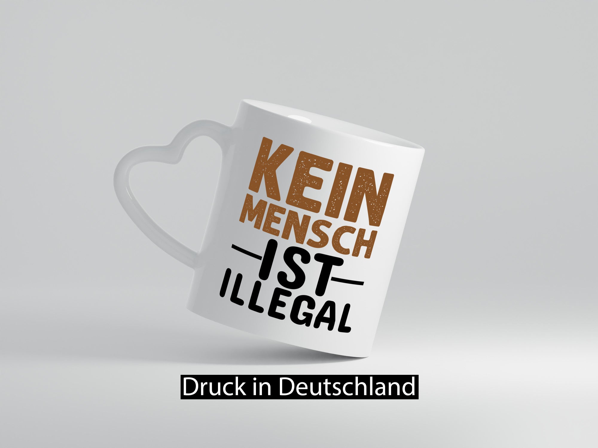 Kein Mensch ist illegal | Spruch Gleichberechtigung Humor Geschenkidee Tasse