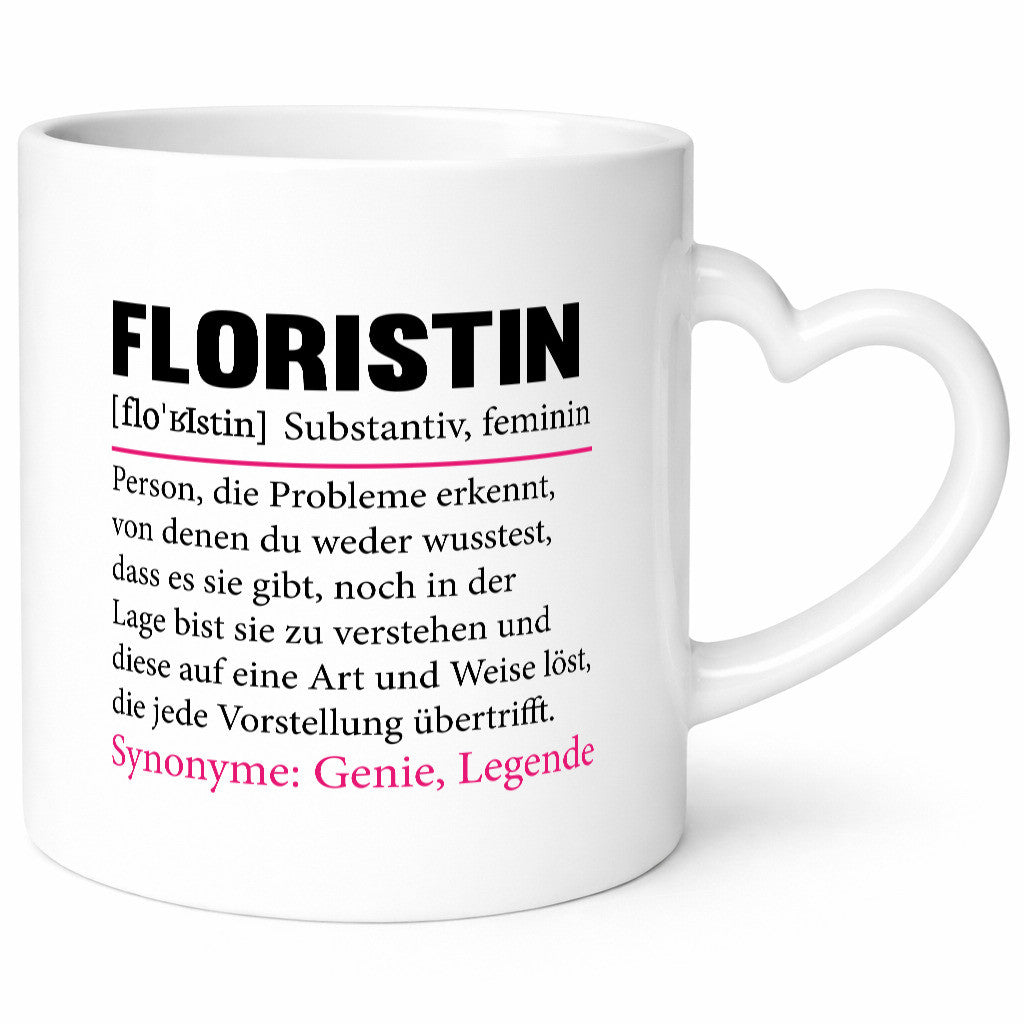 Floristin | Spruch Blumen Verkäuferin lustig Humor Geschenkidee Tasse