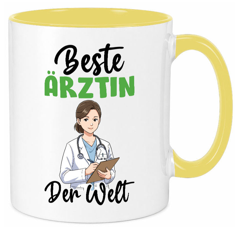 Beste Ärztin | Medizin Doktorin Fachärztin v2 Humor Geschenkidee Tasse
