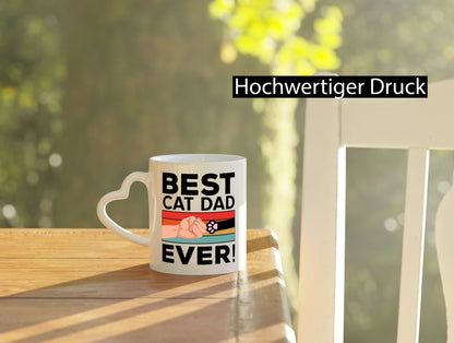 Best Cat Dad | Katzen Freund Katzenbesitzer lustig Tierliebhaber Humor Geschenk