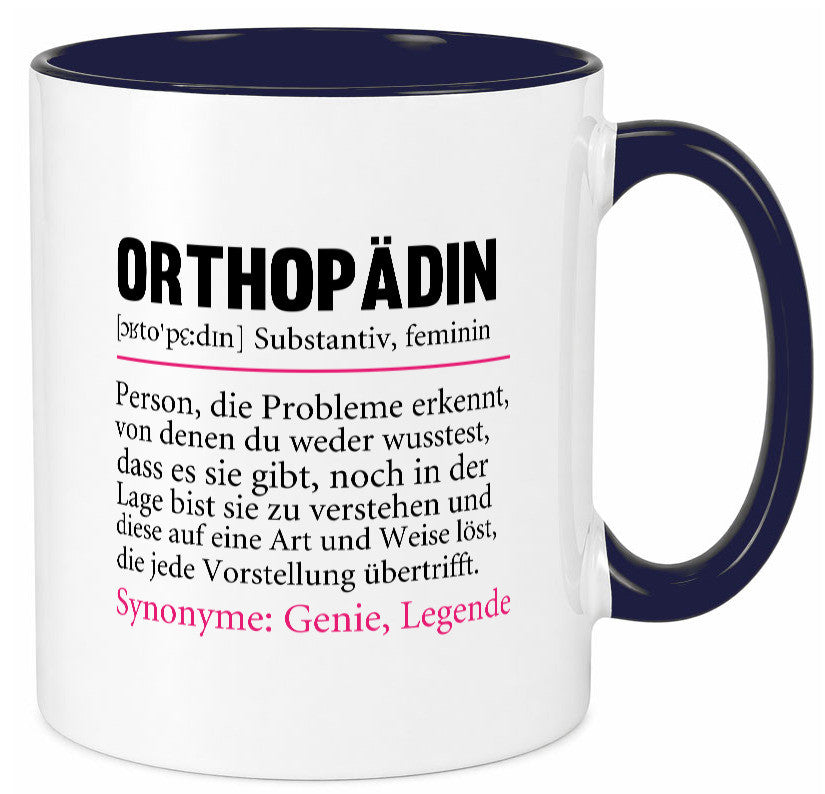 Orthopädin | Spruch Beruf Humor Orthopädie v2 Arbeit Kollegen Büro Geschenkidee