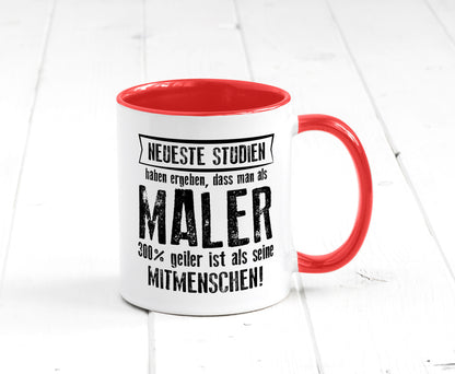 Neuste Studien: Maler | Malerei lustig Humor Geschenkidee Geschenk Tasse