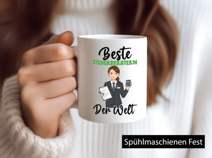 Beste Steuerberaterin | Steuer Beratung v2 Geschenkidee Humor Tasse