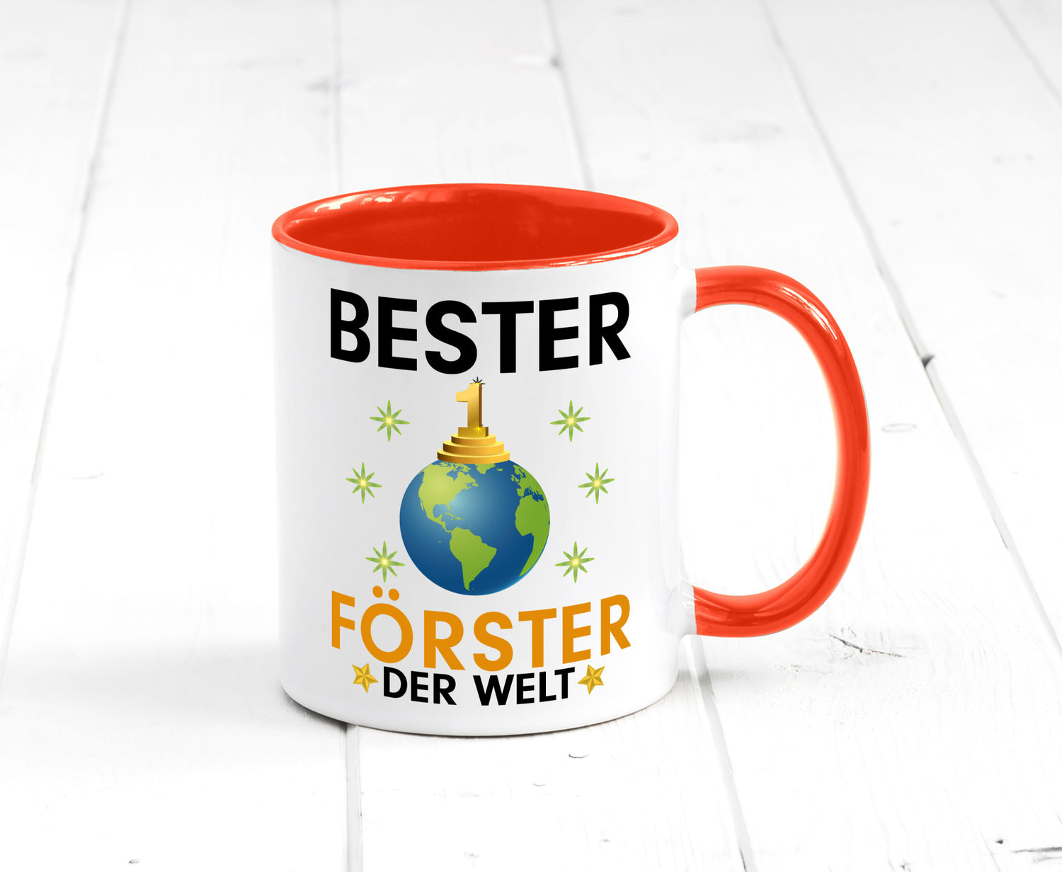 Welt Bester Förster | Forst Arbeit Geschenk Kollegen Büro lustiger Spruch Tasse
