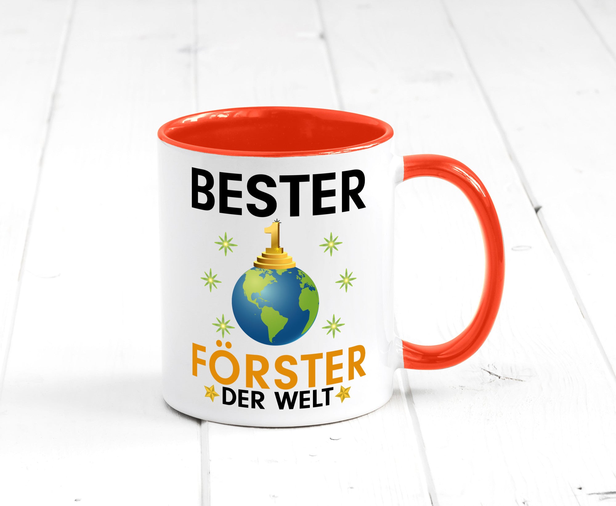 Welt Bester Förster | Forst Arbeit Geschenk Kollegen Büro lustiger Spruch Tasse