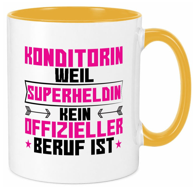 Superheldin Konditorin | Konditorei lustig Humor Geschenkidee Geschenk Tasse