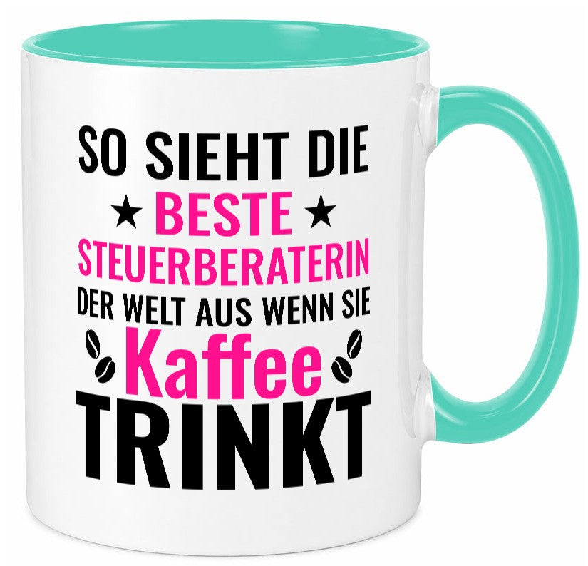 Kaffee trinkt: Steuerberaterin | Steuer Beratung lustig Humor Geschenkidee Tasse