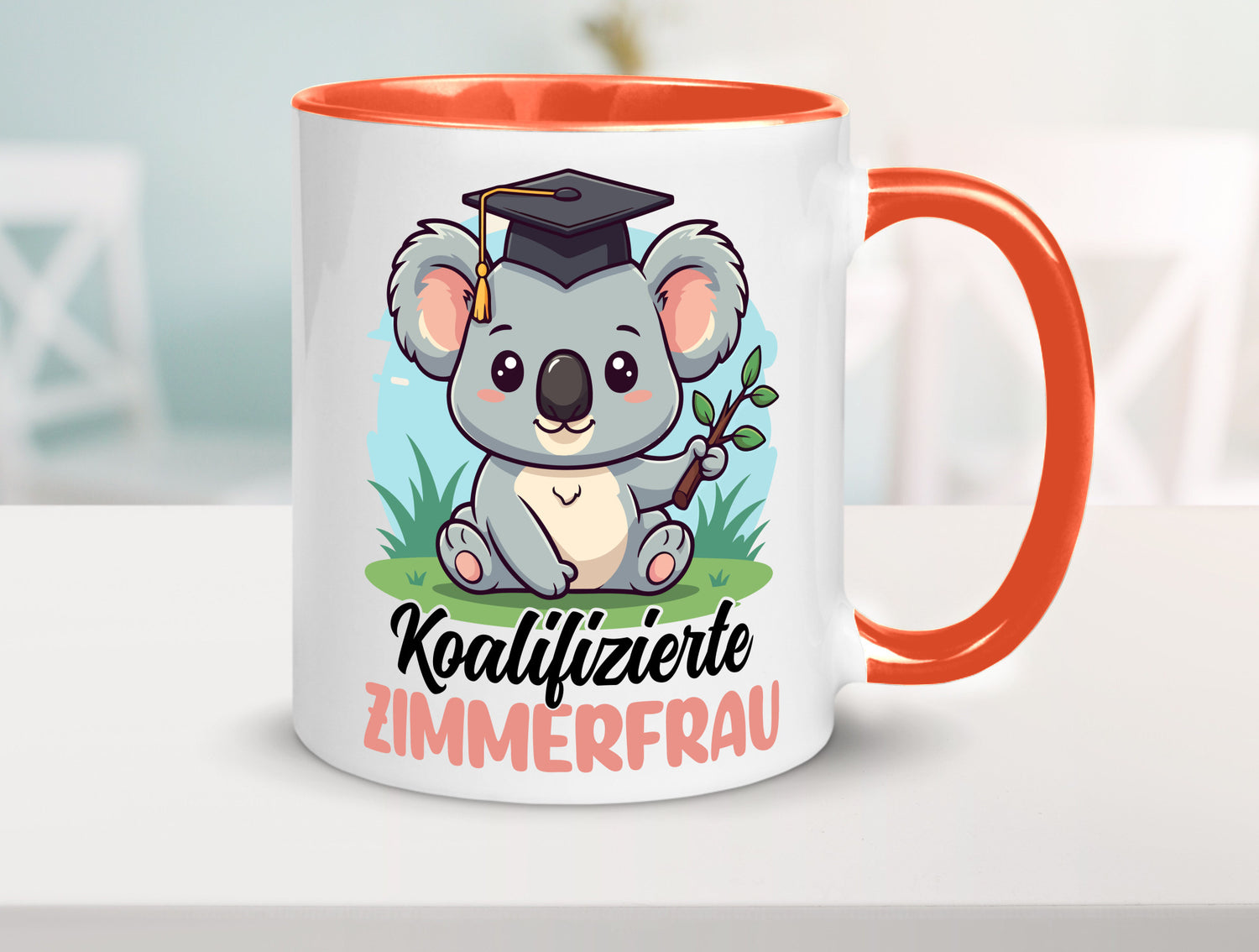 Koalifizierte Zimmerfrau| Holzbau | Handwerkerin lustiger Spruch Geschenk Humor