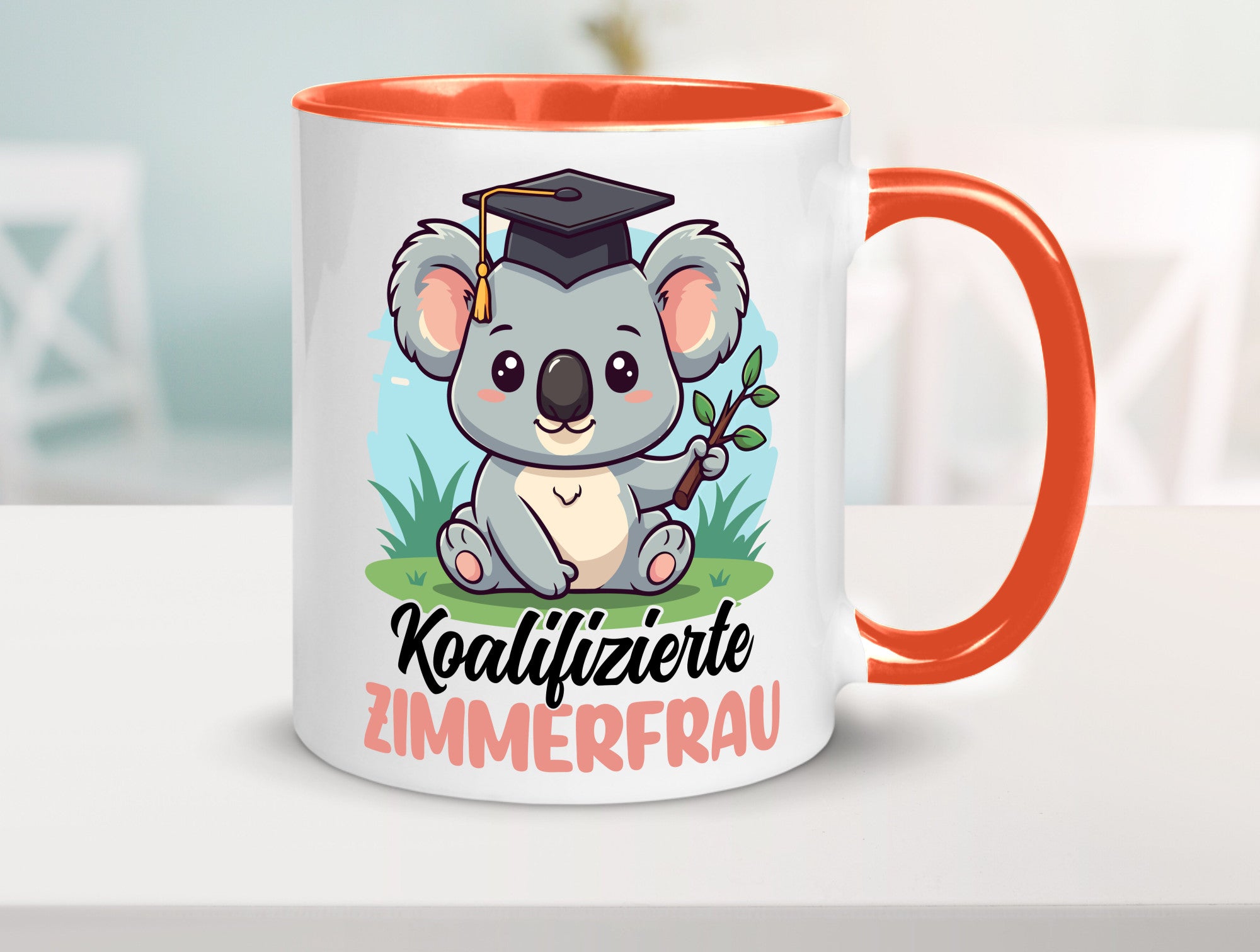 Koalifizierte Zimmerfrau| Holzbau | Handwerkerin lustiger Spruch Geschenk Humor