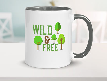 Wild and free | Freiheit Camper Hobbycamper Geschenkidee Humor Tasse