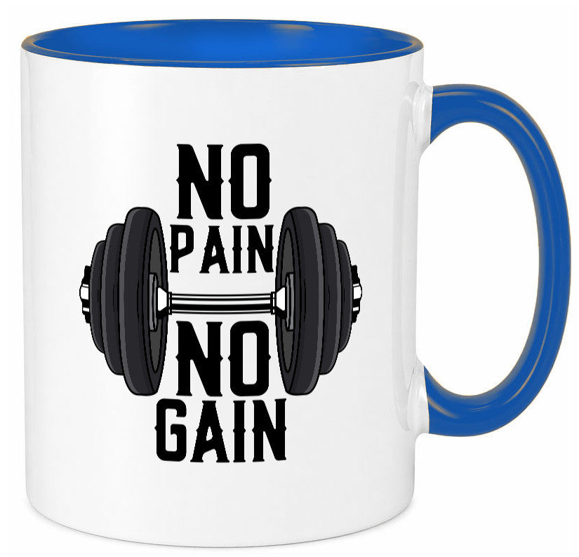 No Pain Gain | Training Motivation Fitness Pumpen lustig Humor Geschenkidee
