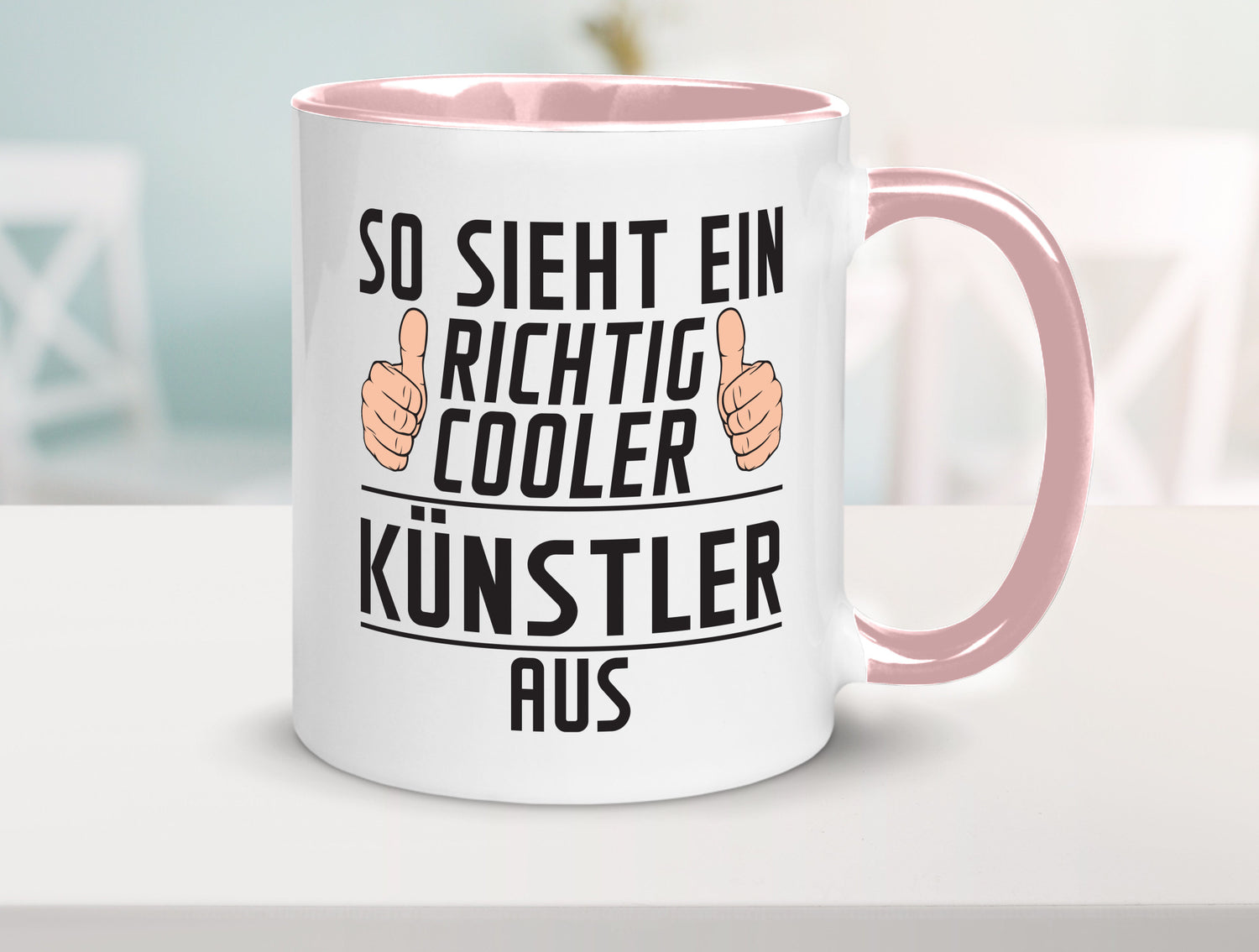 Richtig Cooler Künstler | Spruch lustig Kunst Geschenkidee Humor Tasse
