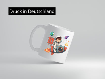 10. Geburtstag | 10 Jahre Astronaut Weltraum Geschenkidee Humor Tasse
