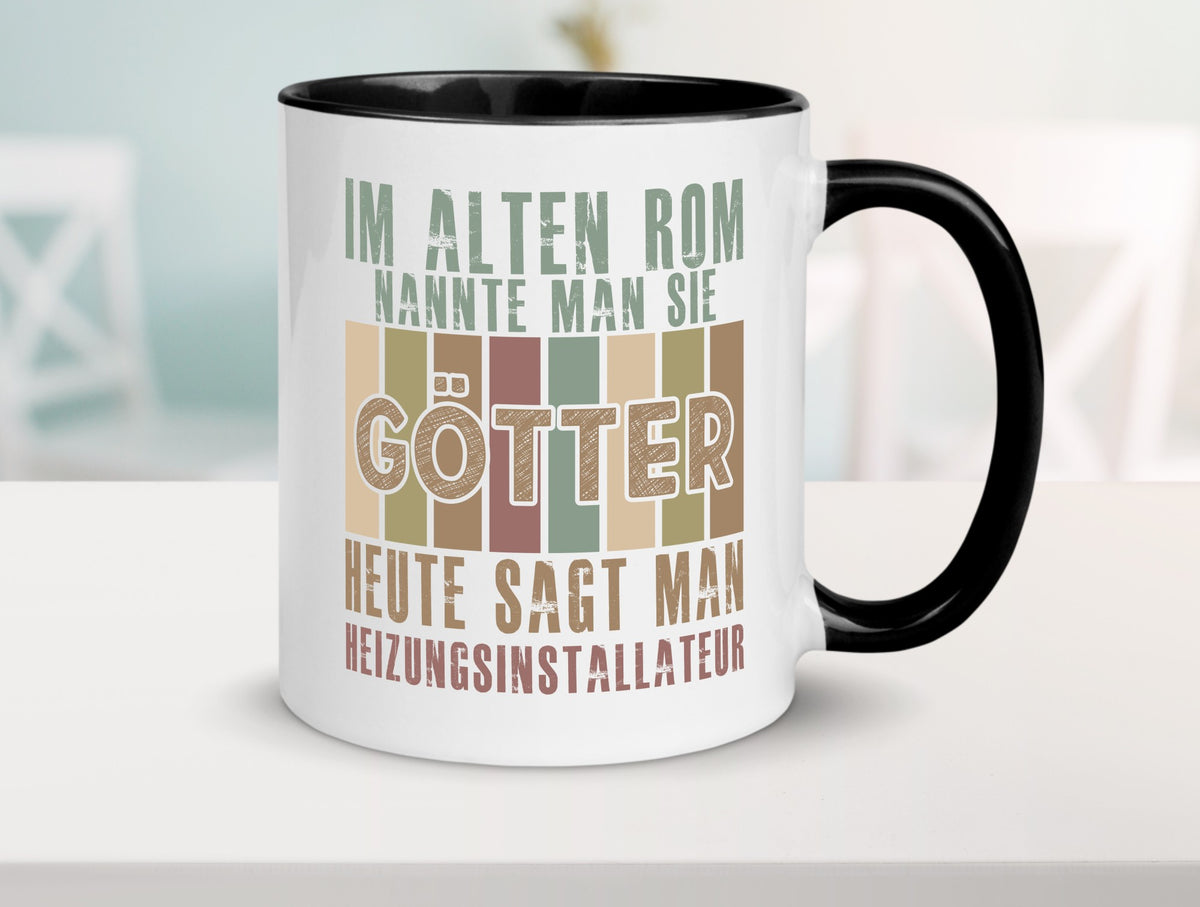 Heute sagt man: Heizungsinstallateur | Heizungsbauer lustiger Spruch Geschenk Tasse