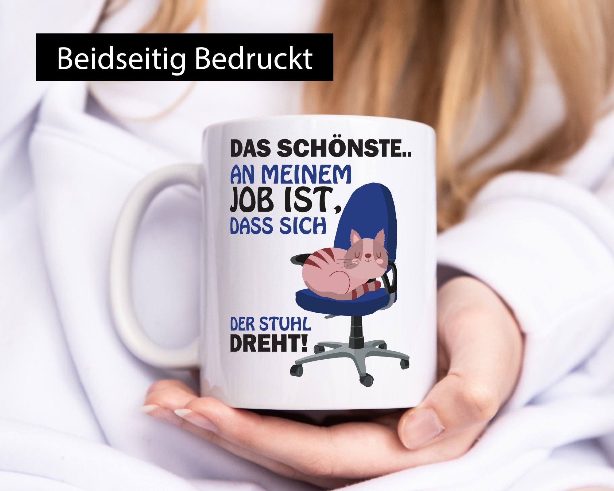 Das Schönste? | Bürotasse Katze Arbeitskollegen lustig Arbeit Kollegen Büro