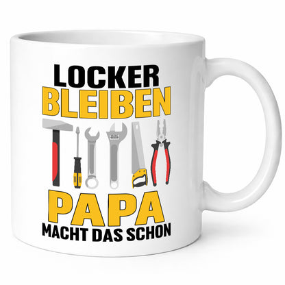 Locker bleiben papa macht das schon | vatertag v2 Geschenkidee Familie Humor