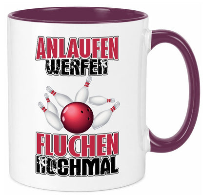 Bowling Tasse Geschenk Humor Geschenkidee lustiger Spruch