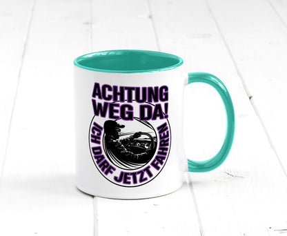 Achtung weg da ich darf jetzt Fahren | Führerschein lustig Humor Geschenkidee