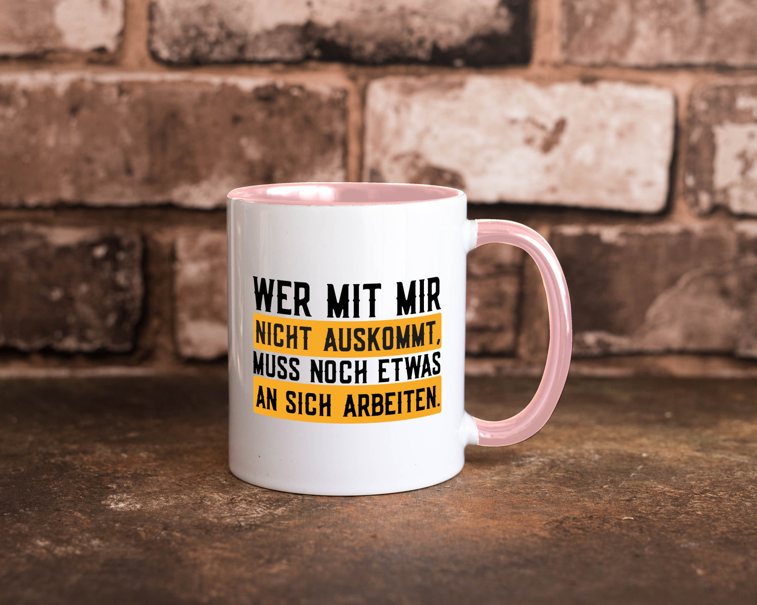 Wer mit mir nicht auskommt | Selbstbewusst lustiger Spruch Geschenk Humor