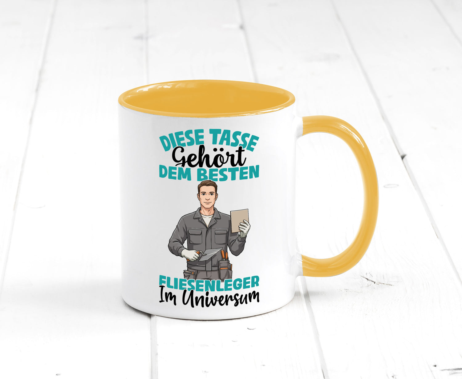 Im Universum: Fliesenleger | Fliesenlegen Bau Geschenk Humor Geschenkidee