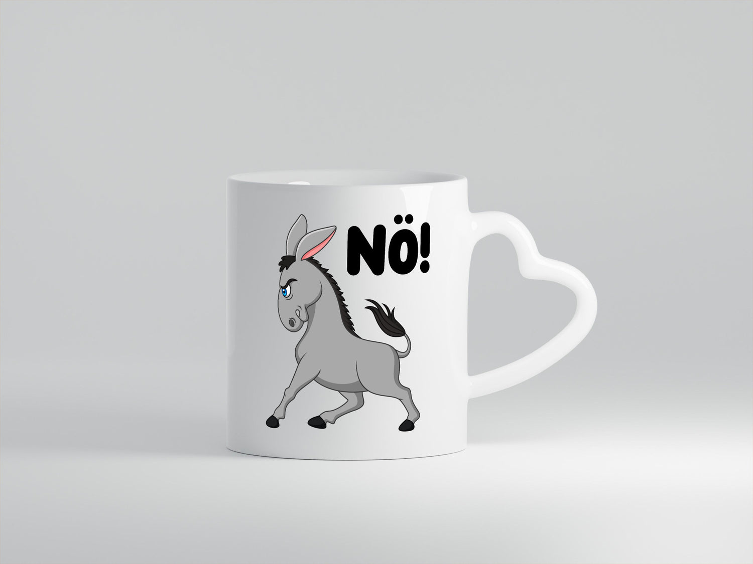 Nö | Sturer Esel hab kein bock lustig Humor Geschenkidee Geschenk Tasse