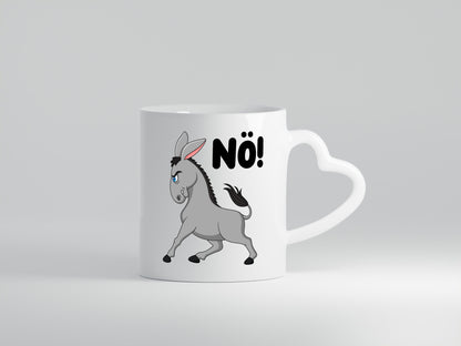 Nö | Sturer Esel hab kein bock lustig Humor Geschenkidee Geschenk Tasse